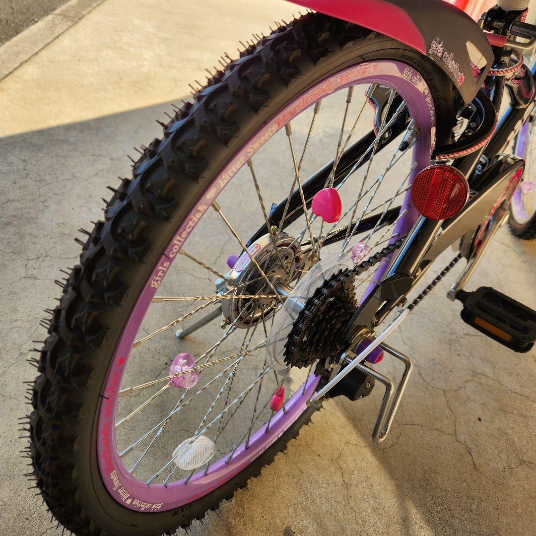 【22インチ】【送料込み】【たのメル便使用】 子供用 自転車 女の子 6段変速