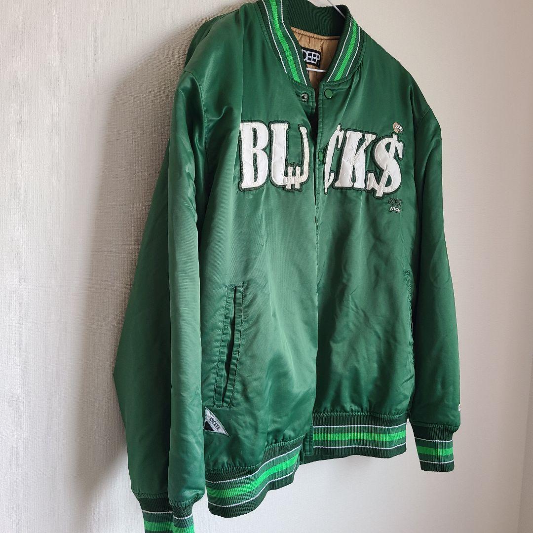 NBA ミルウォーキー・バックス　BUCKS　スタジャン　ストリート　ジャケット