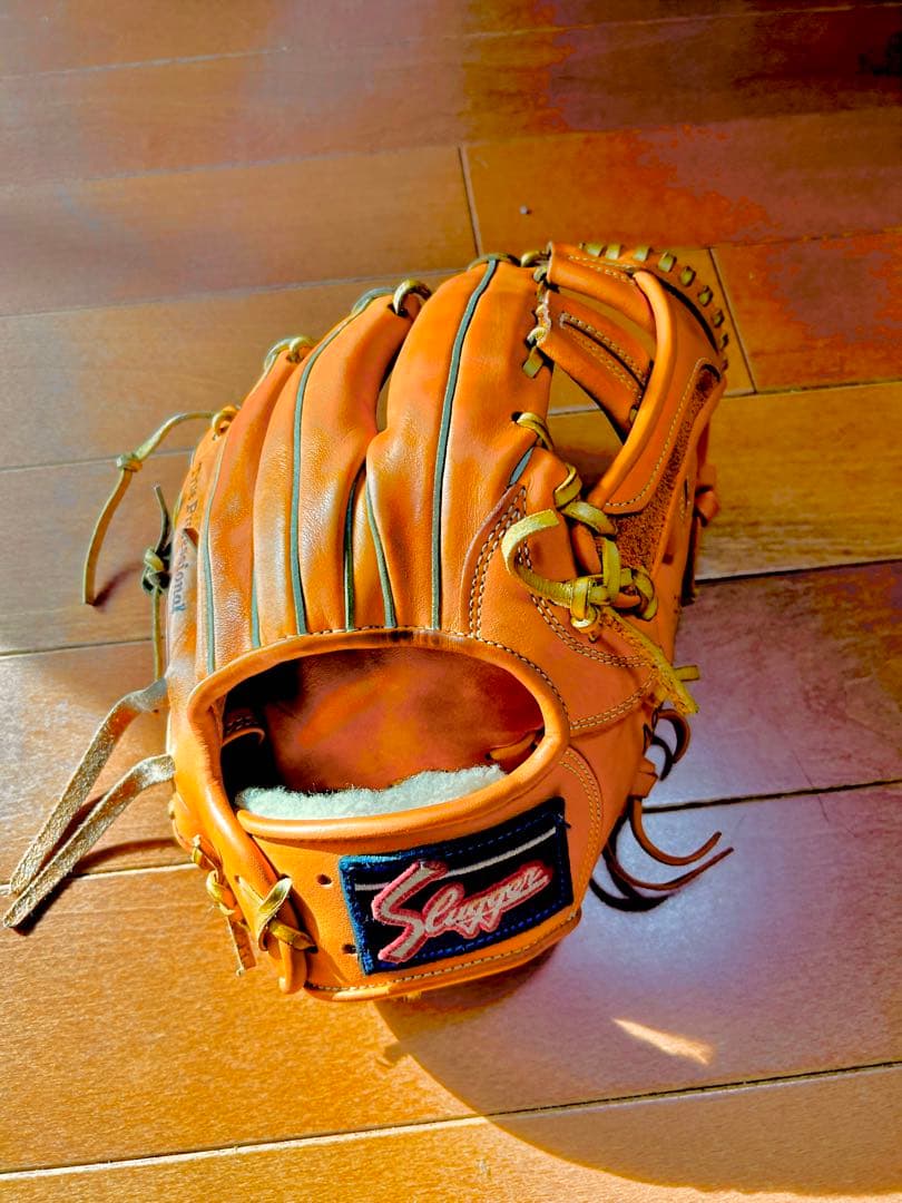 久保田スラッガー　内野手用　オレンジ　型付済み