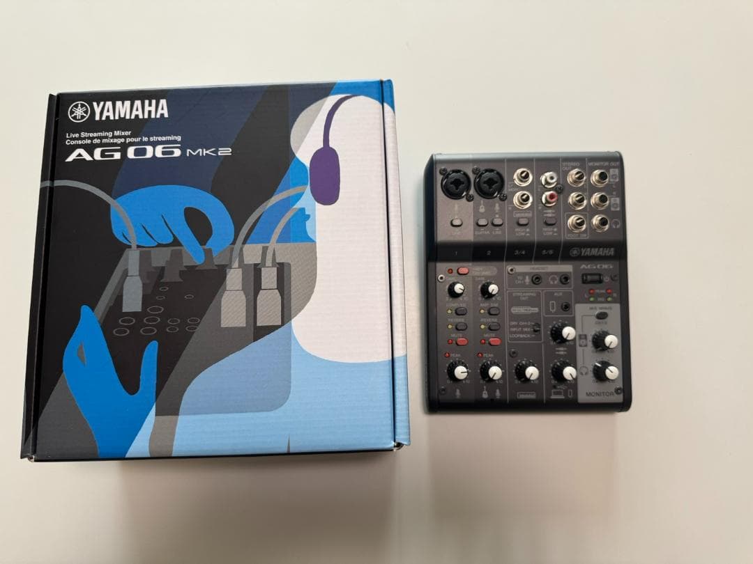 (マイク付き) Yamaha AG06 MK2 オーディオインターフェース