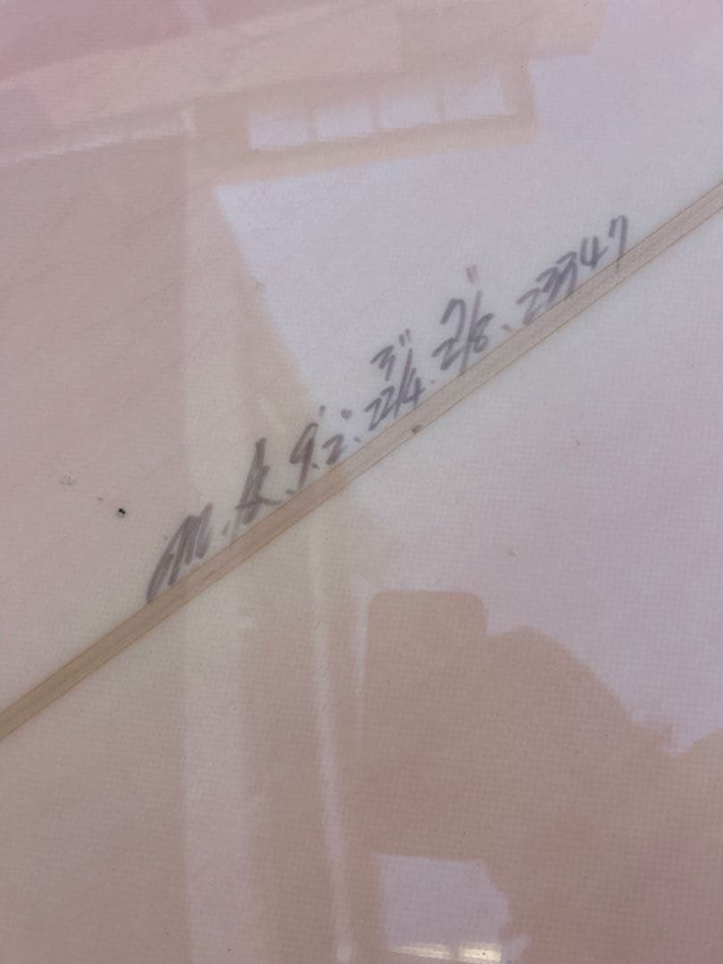 CRAFT 9'2\" ロングボード 字原三喜男シェイプ クラフト 茅ヶ崎 ピンク