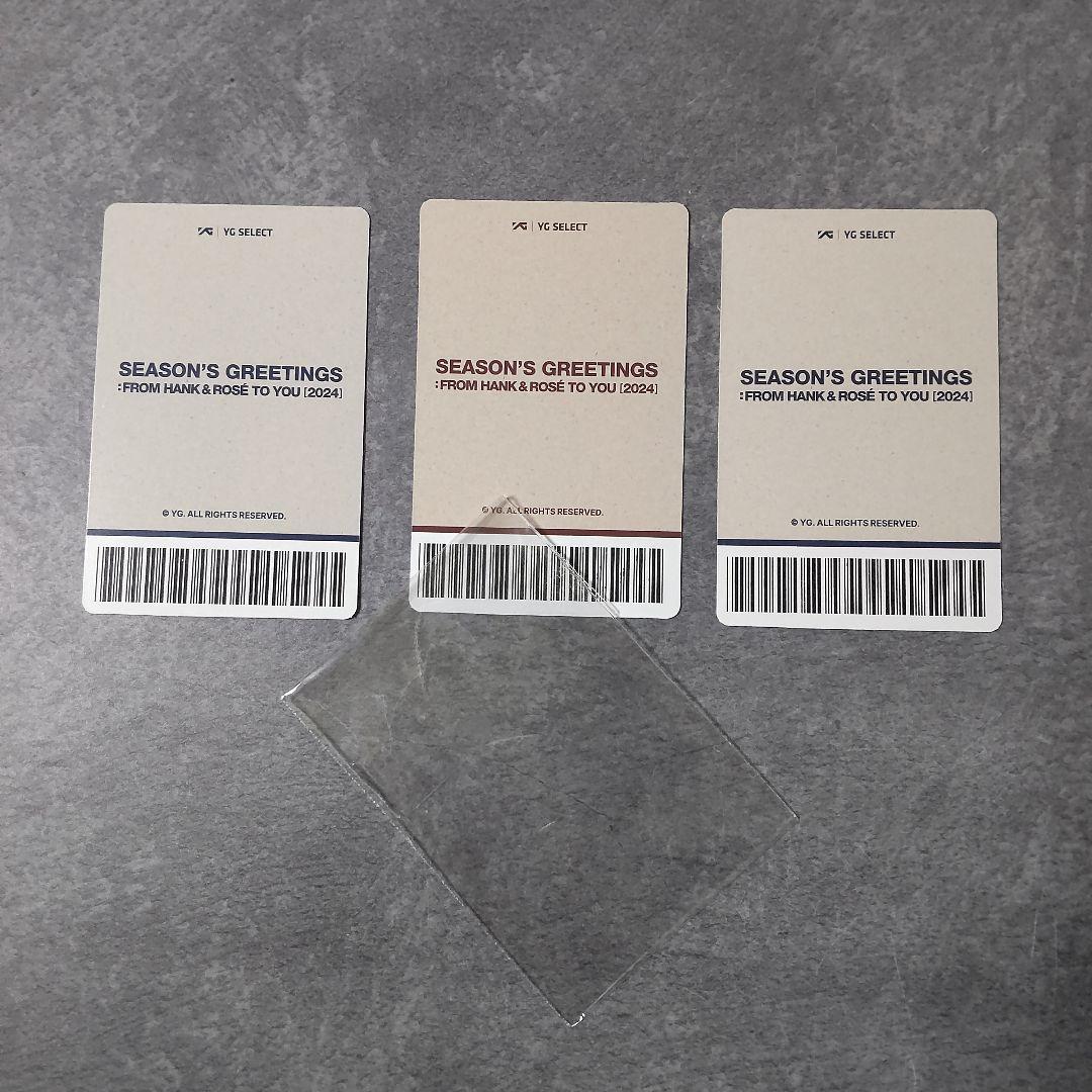 ROSE(BLACKPINK)★SG2024★YG特典トレカ３枚 未公開フォト