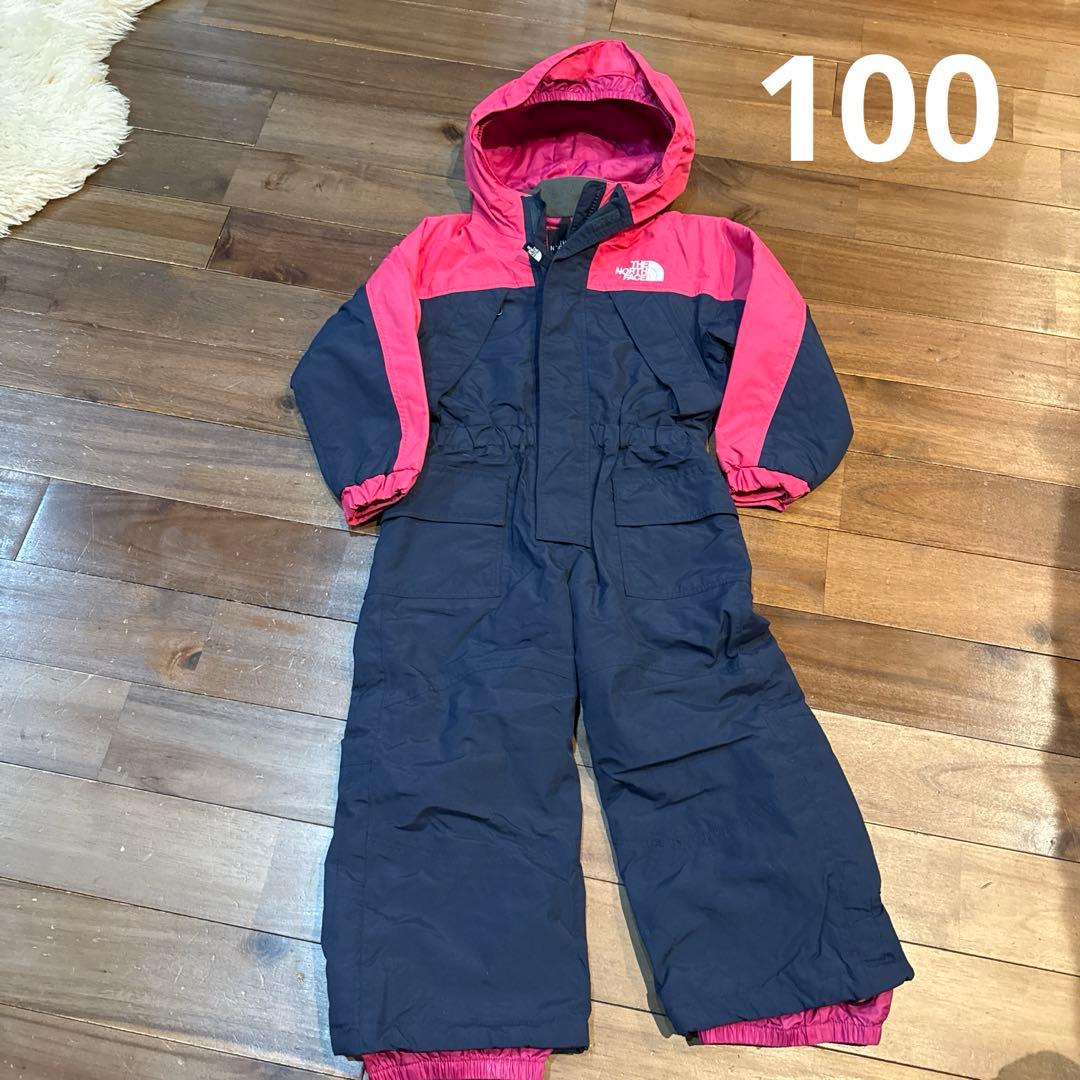 美品　ノースフェイス　スキーウェア　キッズ　100 女の子　つなぎ