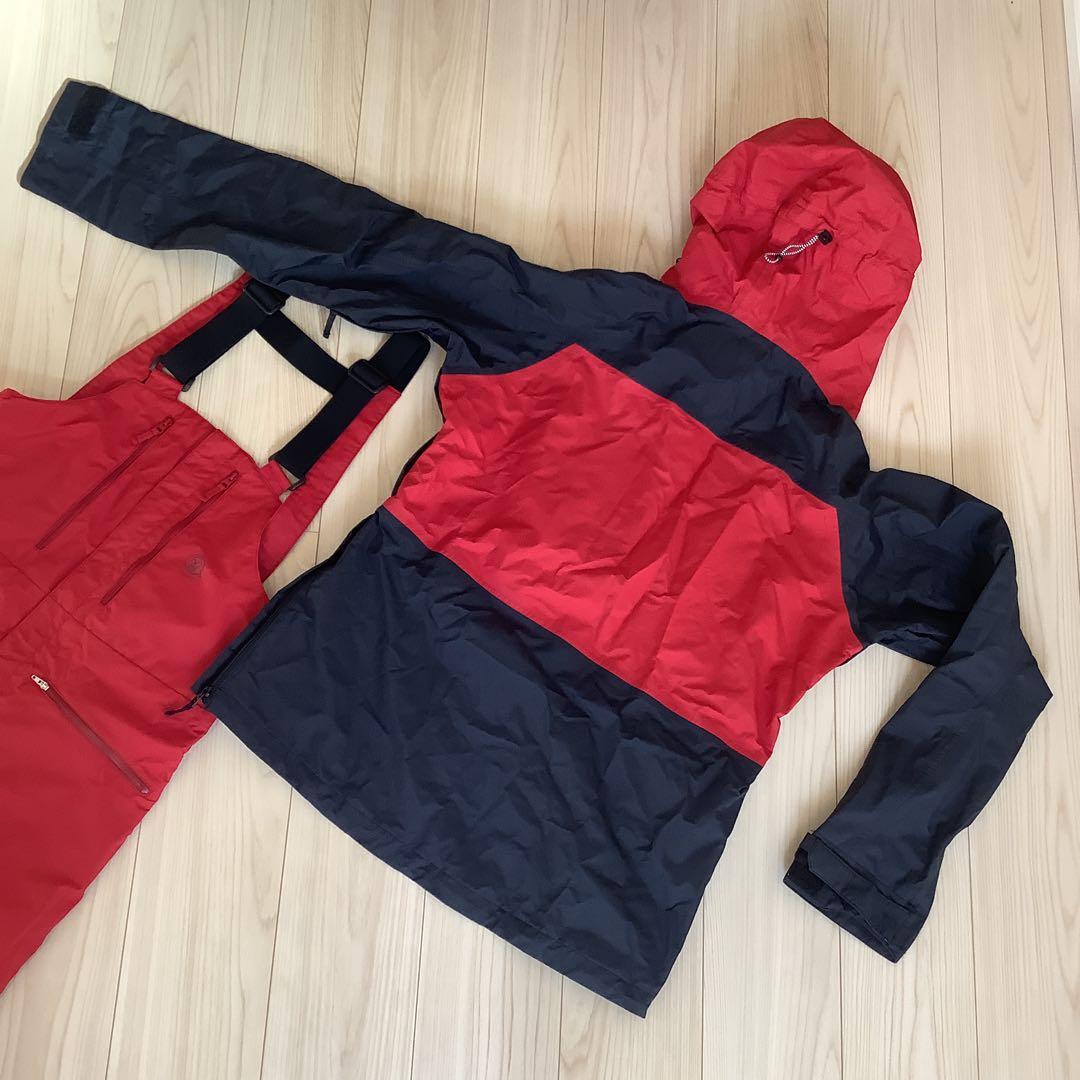 064UNFUDGEアンファッジ　メンズスノーボードウェアーセットアップビブパン