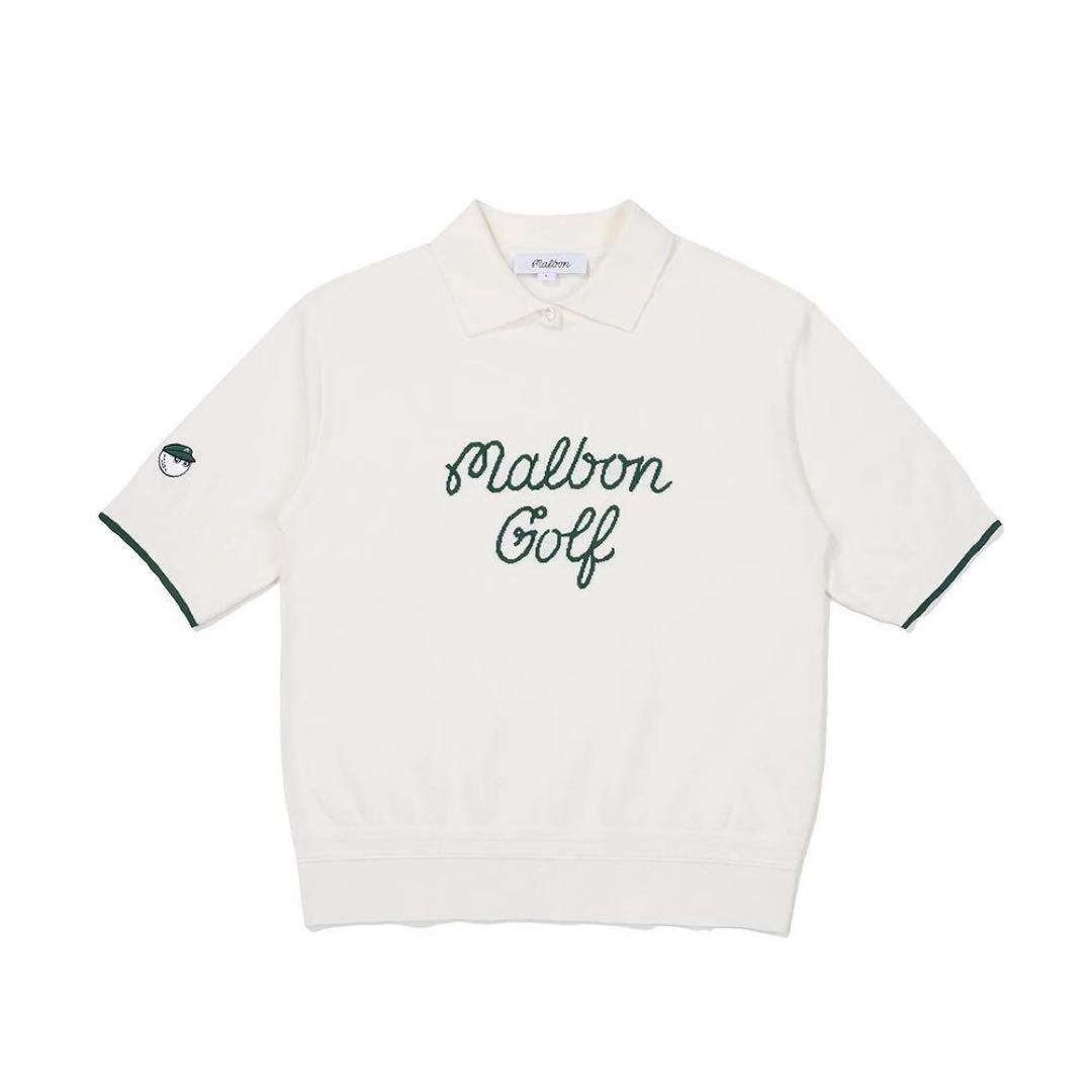 malbon マルボンゴルフ レディース 半袖 ニット ウエア Mサイズ