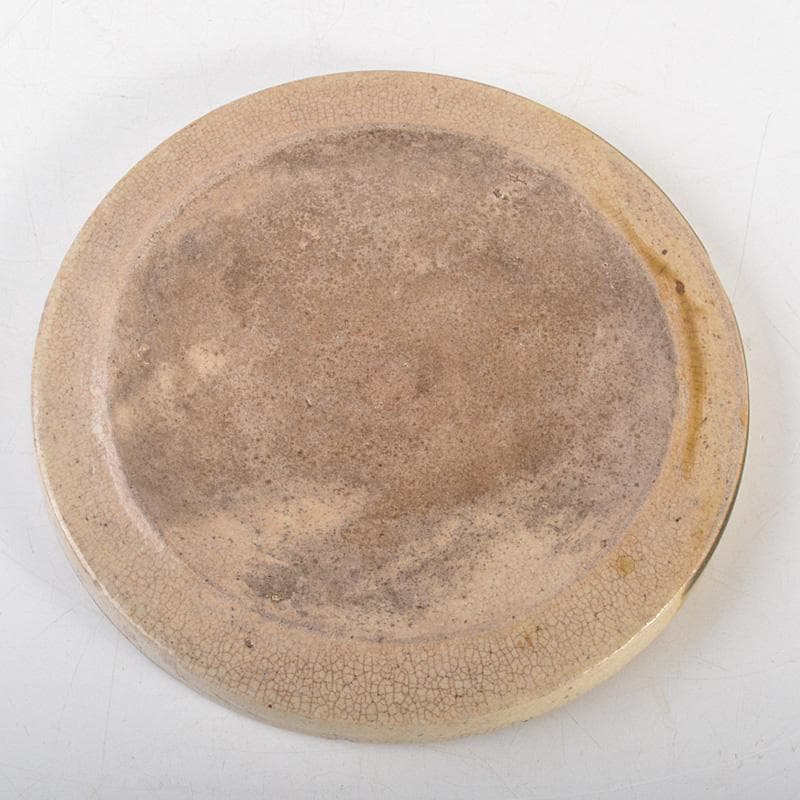 美濃焼　織部焼　飾り皿　石皿　行灯皿　C　6540