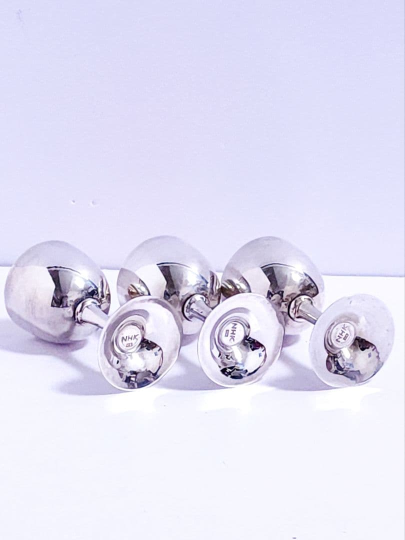 純銀 NHK記念品　ミニカップ 3客セット　総重量：約92.42g