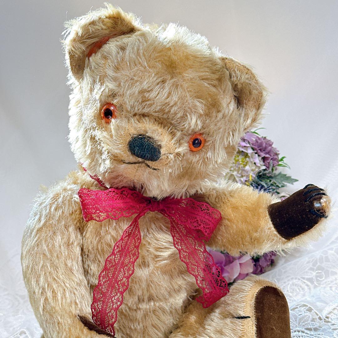 ❤️50s❤️ チャドバレー　平たい足のアンティークテディベア　アンティークベア