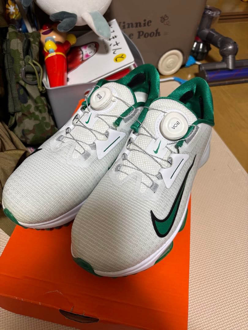 Nike ゴルフシューズ ダイヤル式 ホワイト/グリーン
