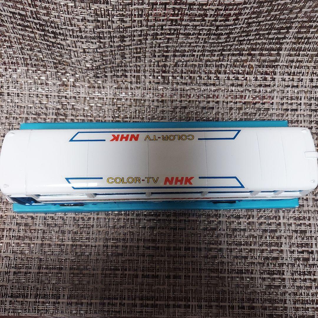 NHK カラーTVバス ミニカー 約15cm