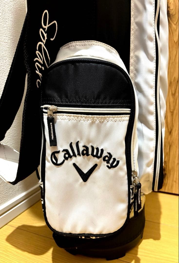 【美品】Callaway ソレイル　キャディバッグ ブラック/ホワイトレディース