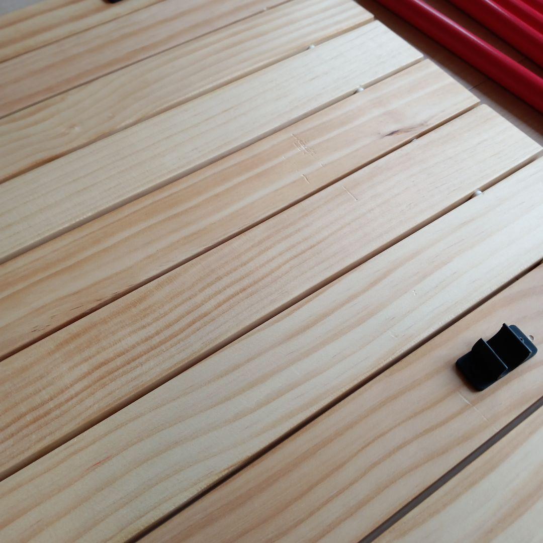 【美品】Coleman(コールマン) アウトドアワゴンウッドロールテーブル