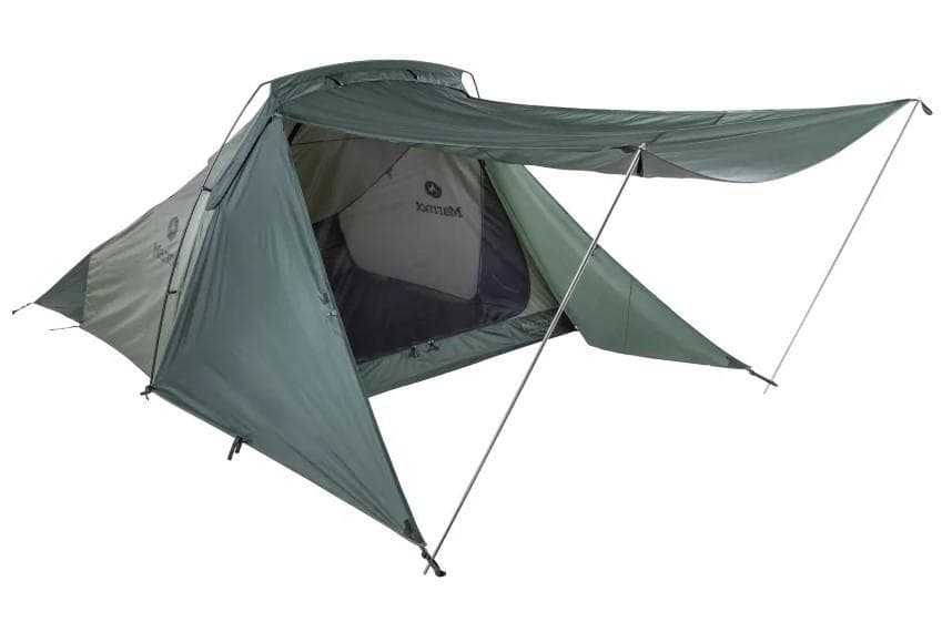 マーモット 2人用 テント マンティス グリーン 跳ね上げポール付属 キャンプ