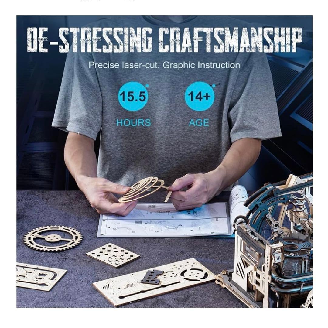 ROKR 立体パズル 電動マーブルラン LGC01＆LGA01＆接続部品 3点