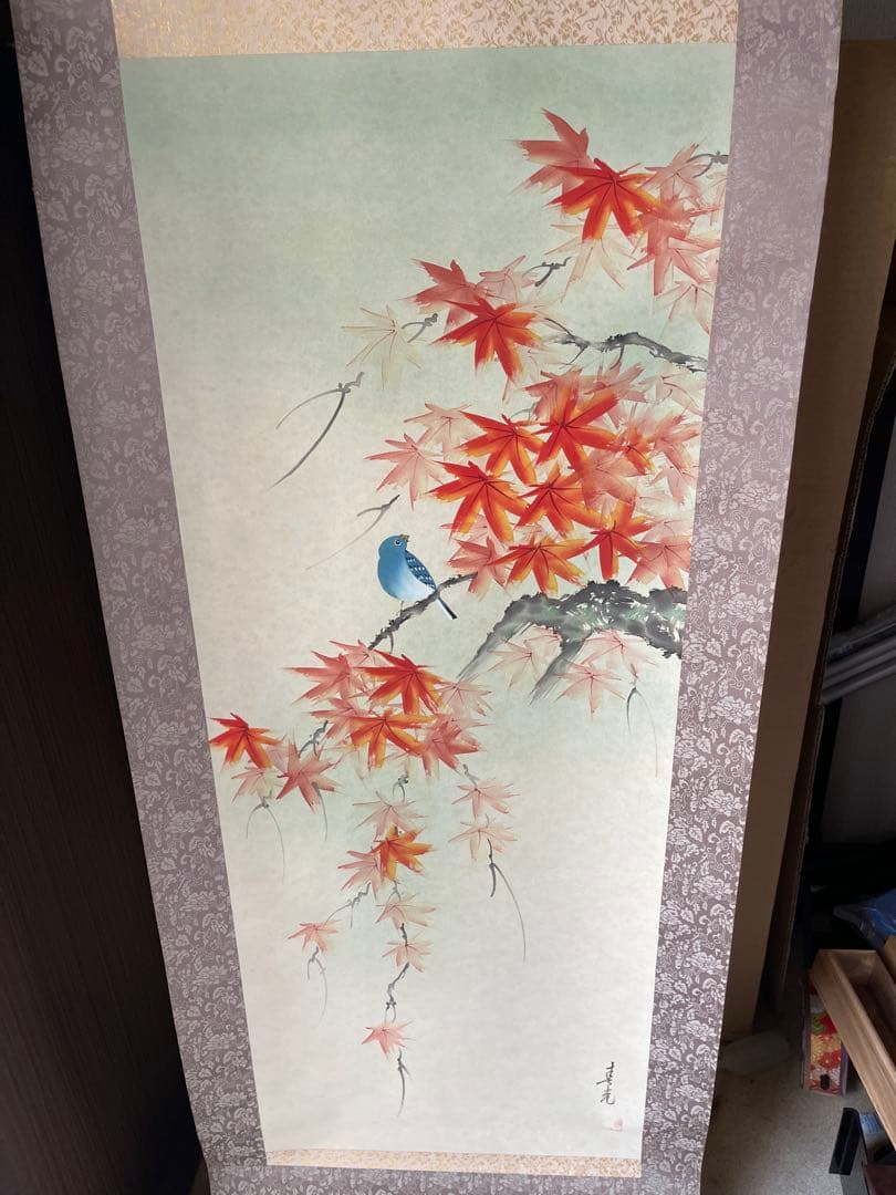 絹本画、手描き画、巻物画