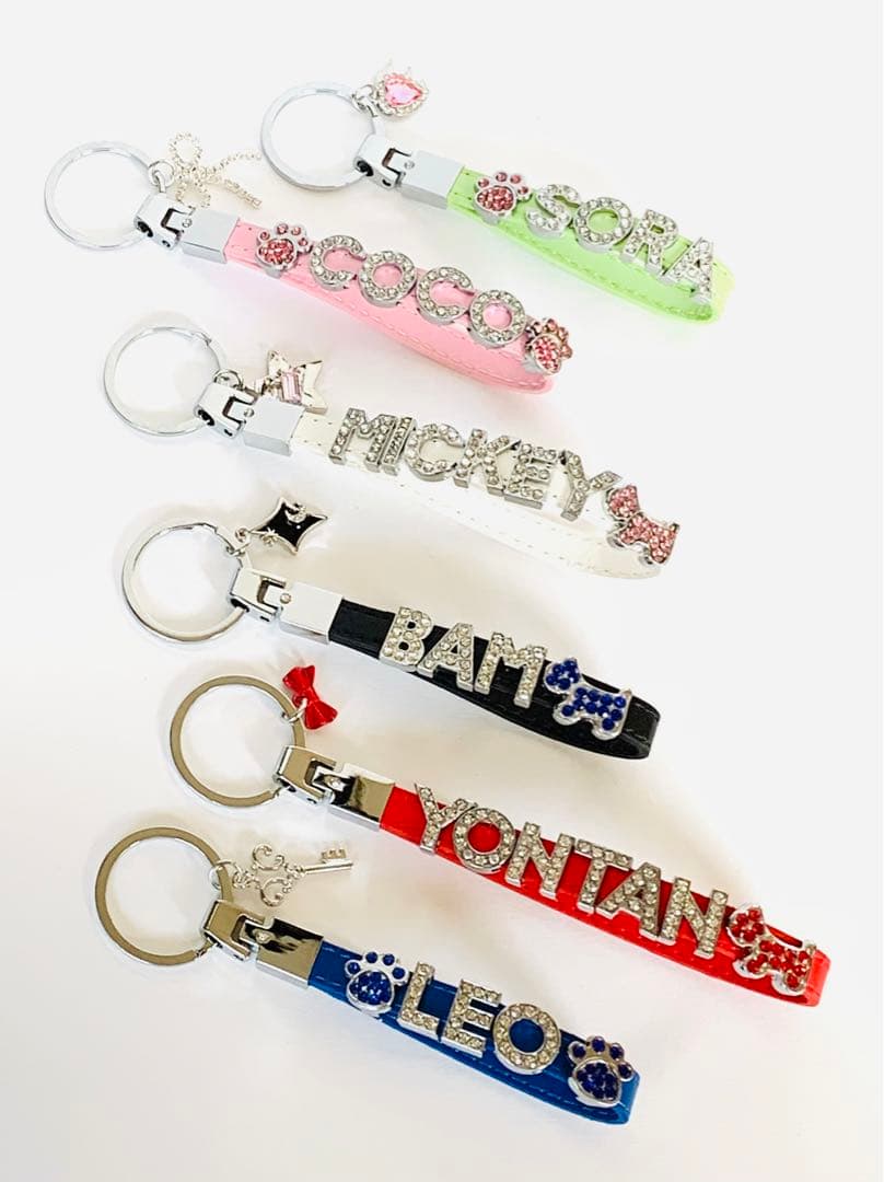 2/3限定価格❣️ドック キャット オーダー ペット ネーム キーホルダー