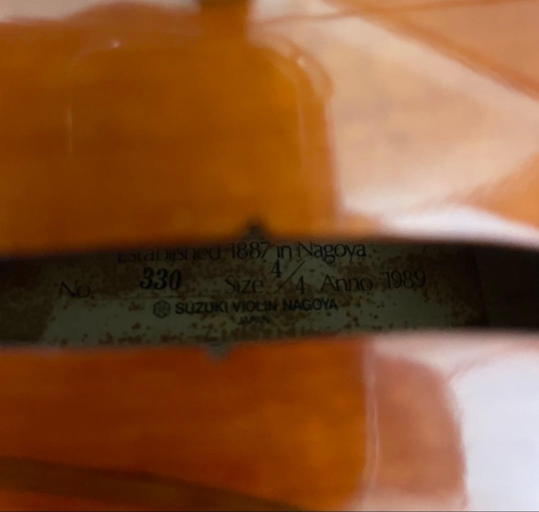 (美品) Suzuki No.330 4/4 バイオリン1989年製