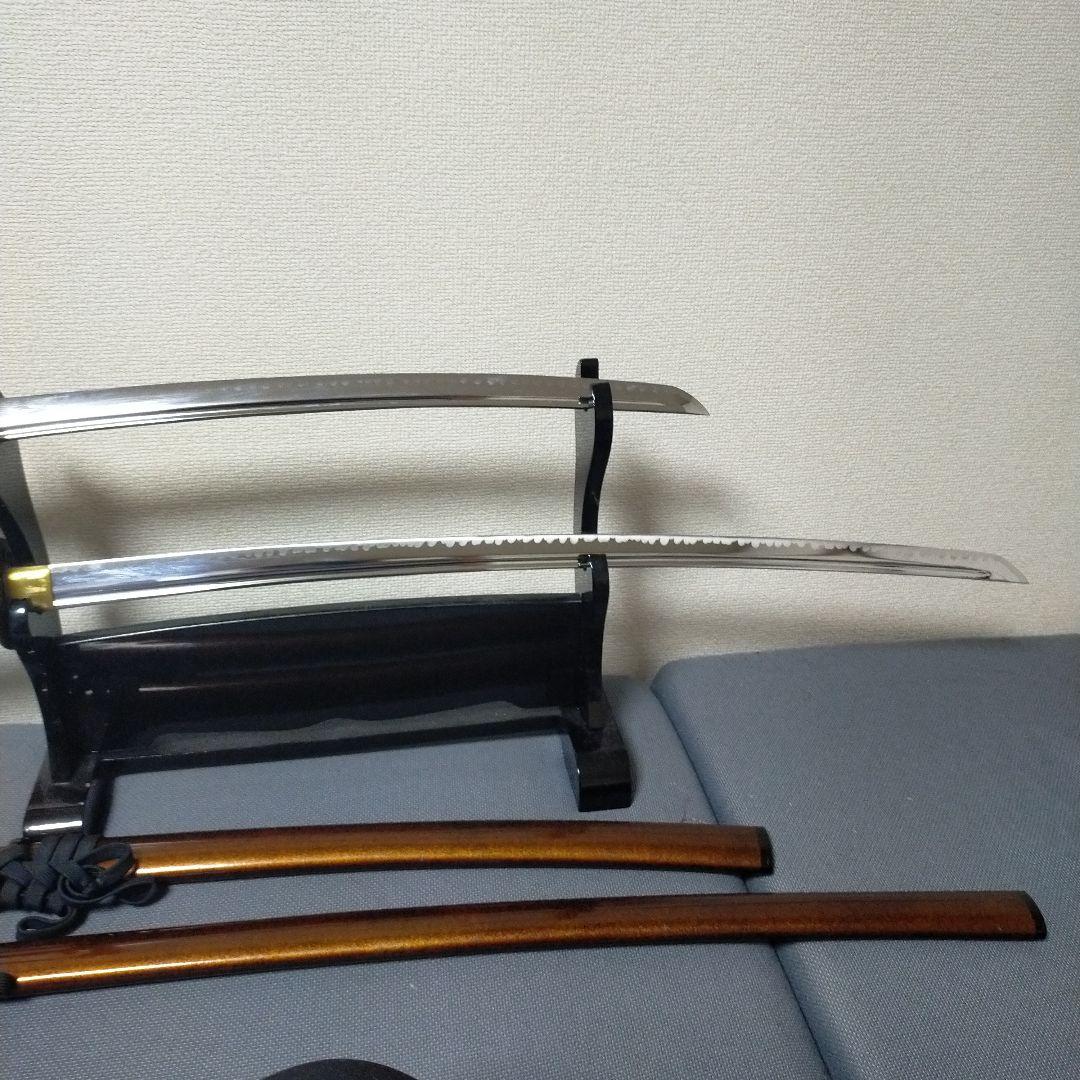 居合刀　模造刀　樋入り刀身　日本刀　刀剣　鮫皮　龍彫刻　透かし鍔　脇差　太刀