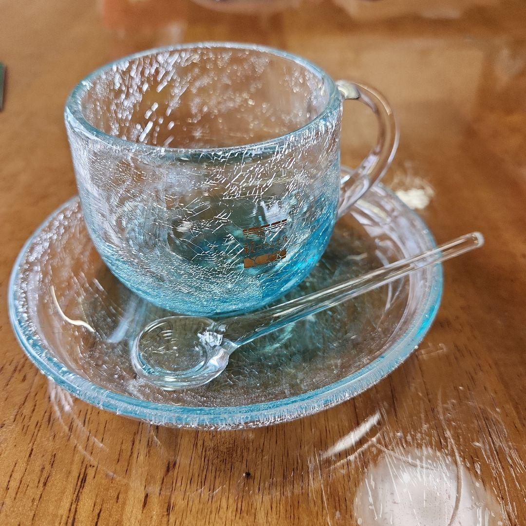 萩ガラス工房　内ひび貫入萩ガラス　コーヒーカップセット