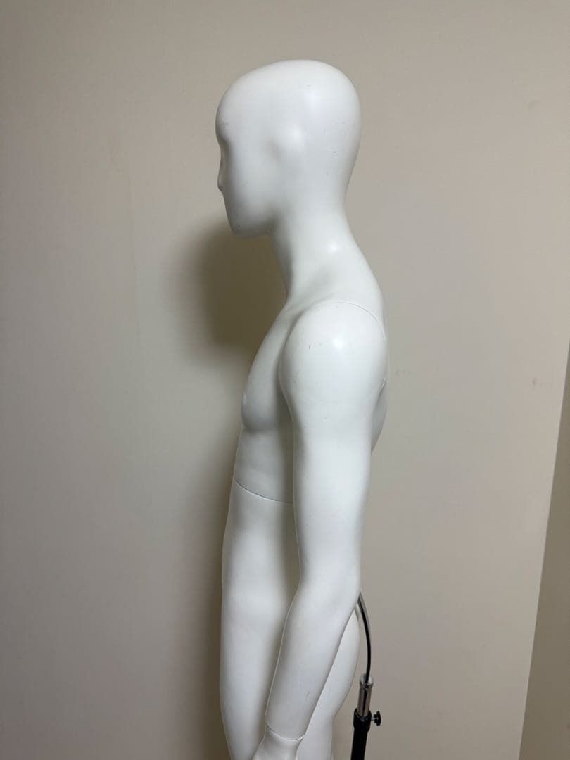 パールイデア　男性　全身トルソー　マネキン　白　高さ調整可能　ディスプレイ