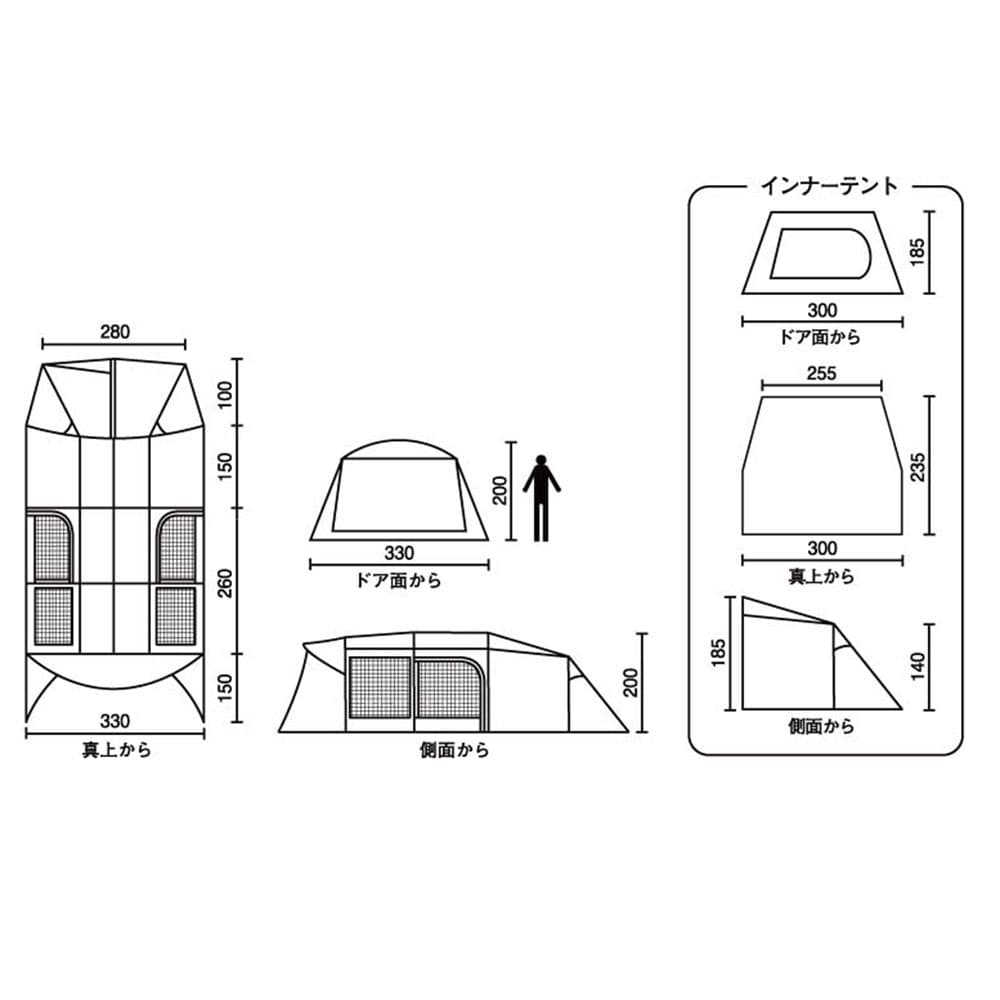 Coleman コールマン トンネル2ルームハウスLDX オリーブ
