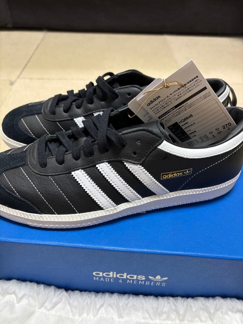 【ドイツ製】限定 初代 サンバ SAMBA 天然皮革 27.0cm HQ6646