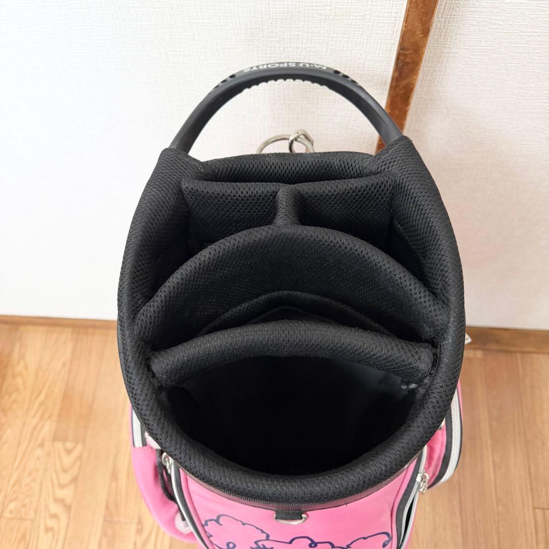 ｍu ＳＰＯＲＴＳ レディース キャディバッグ【ピンク】