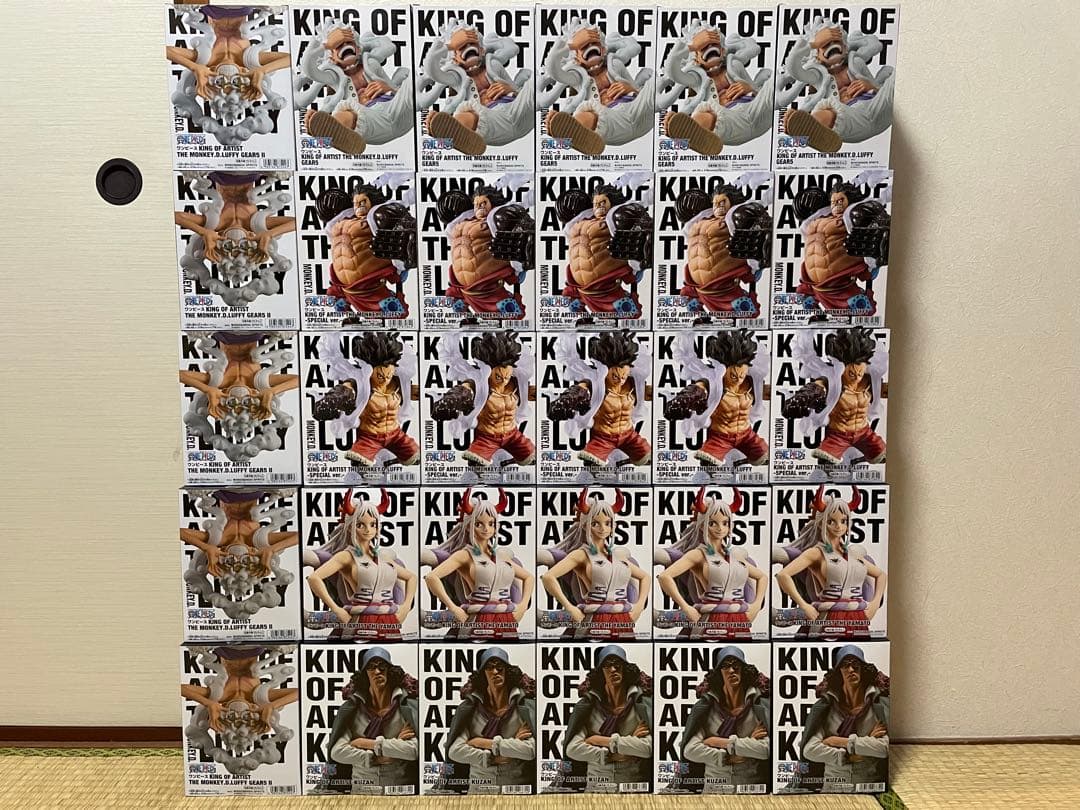 ワンピース フィギュア KING OF ARTIST ニカ ルフィ30個