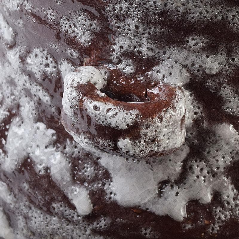 北大路魯山人作　鼠志野　花文　水指　銘寶舟　共布　清水公照極め箱　MR9510H