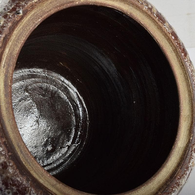 北大路魯山人作　鼠志野　花文　水指　銘寶舟　共布　清水公照極め箱　MR9510H