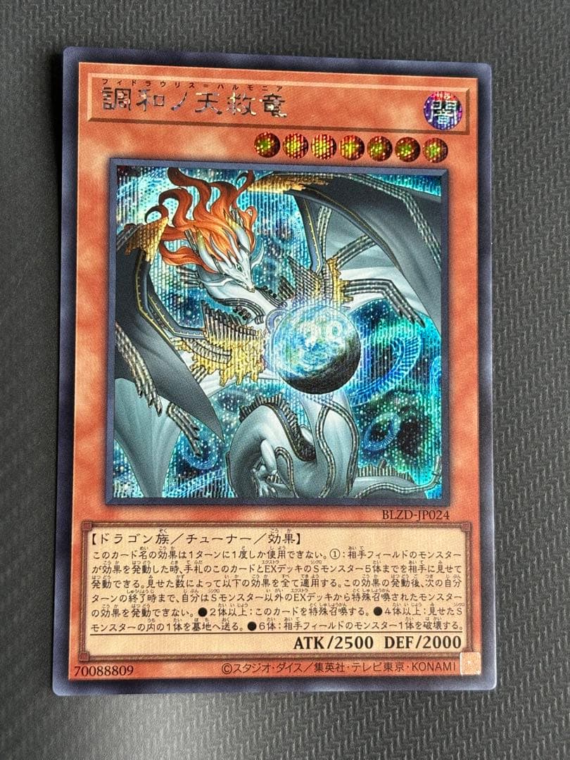 調和ノ天救竜　ハルモニア　レリーフ　シークレット　2枚　遊戯王