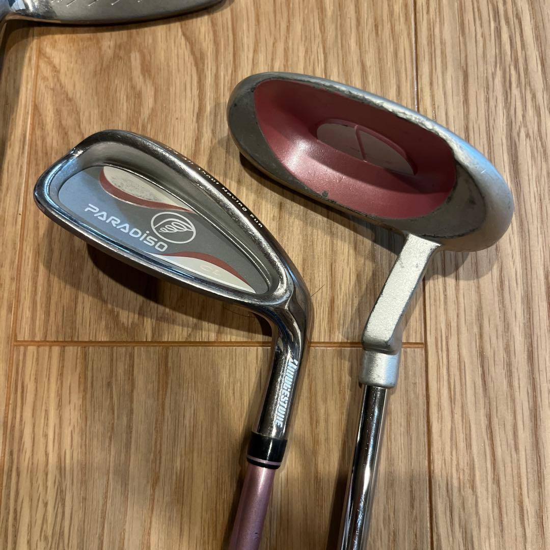 paradisoレディースゴルフクラブセット 7本 ピンク右利き用