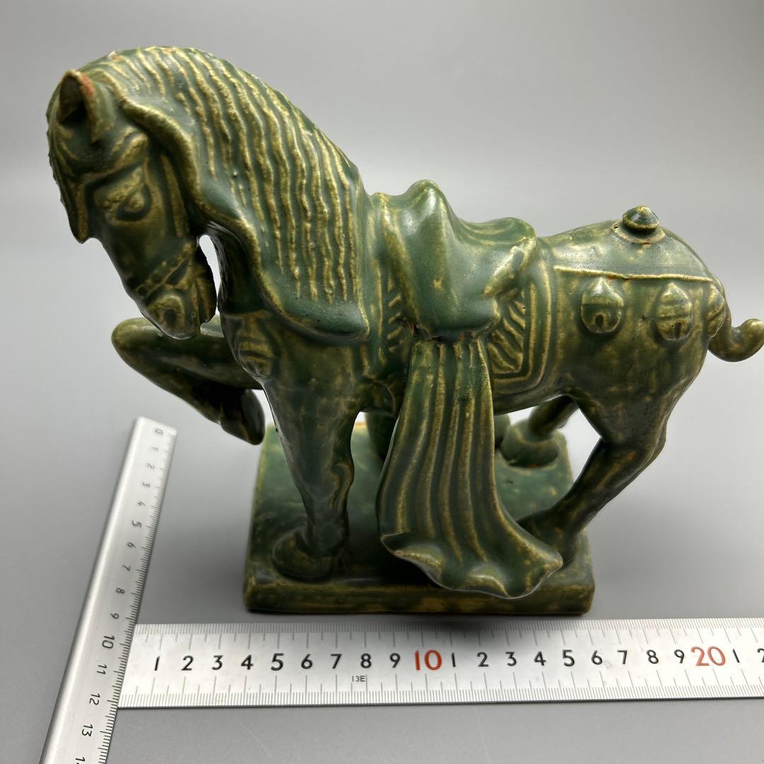 陶器の馬の置物　蔵出し骨董品