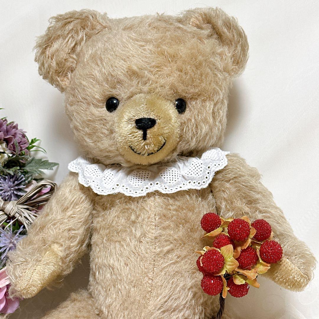 ぽぽ 様✨レア✨❤️にっこり可愛いアンティークベア❤️