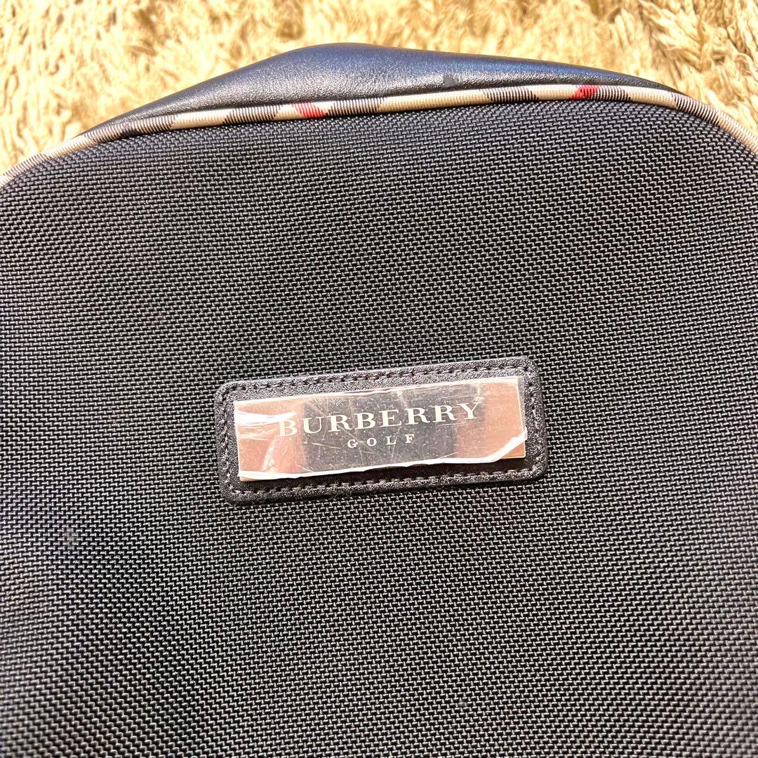 希少　BULBERRY 三陽商会品　ゴルフバッグ　クラブバッグ　ブラック　レザー