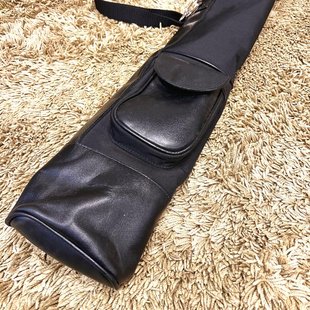 希少　BULBERRY 三陽商会品　ゴルフバッグ　クラブバッグ　ブラック　レザー