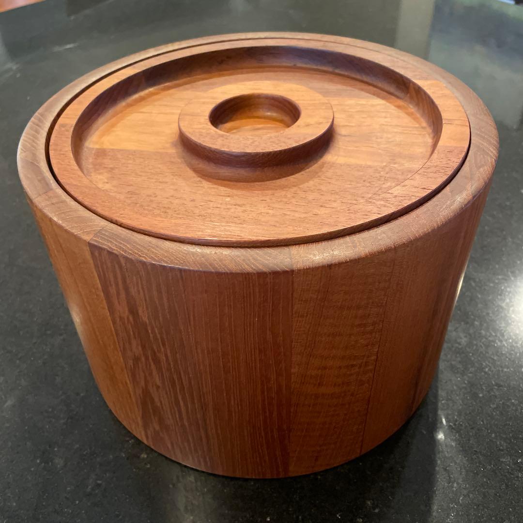 お値下:DANSK ラウンド チーク アイスバケツ