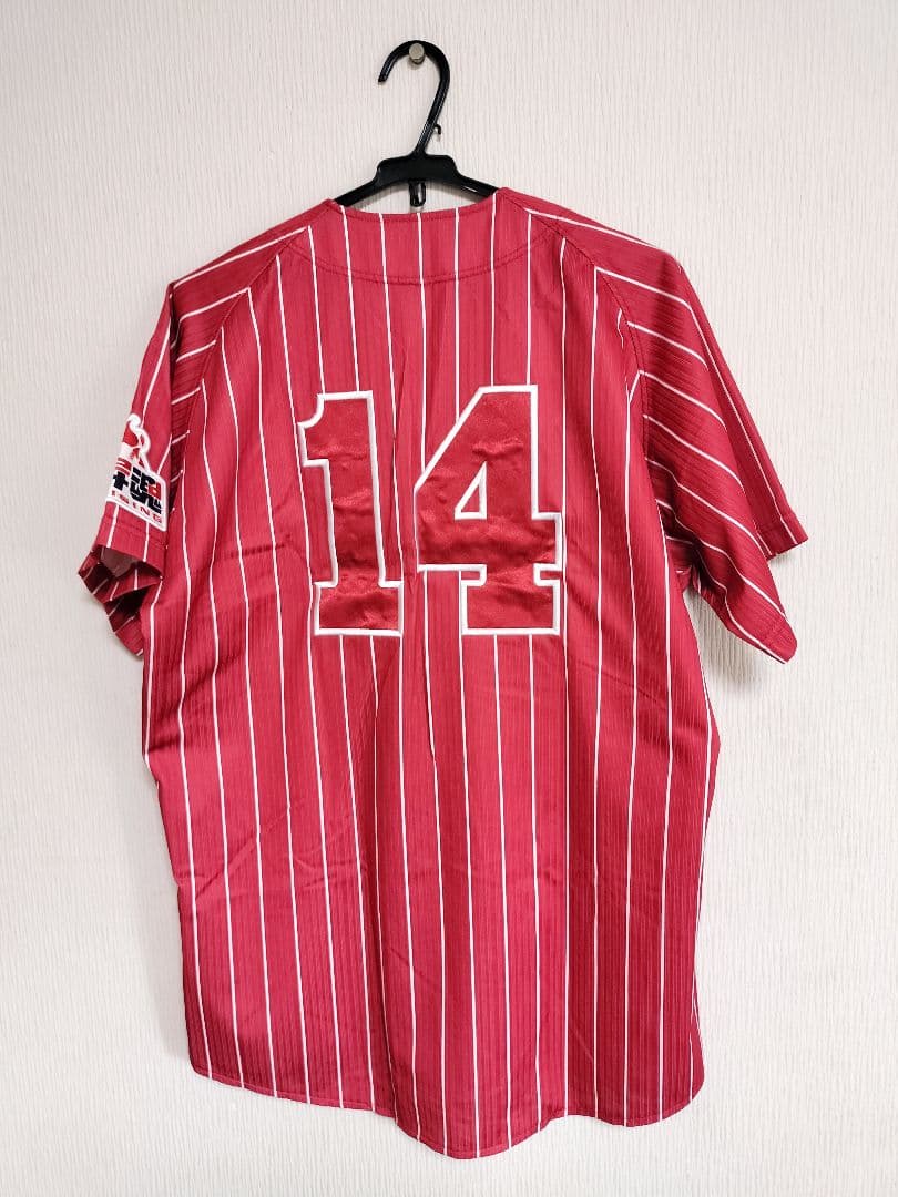 広島東洋カープ／”背番号14” ユニフォーム（サイズ：L／ミズノ製)