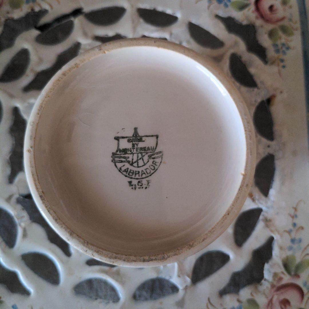 クレイユモントロー可愛いコンフィチュールポット TABLESPOONSミルク色