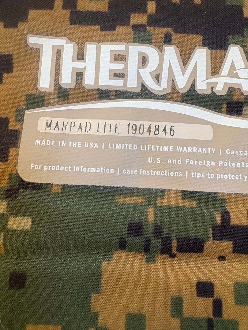 サーマレスト　マーパッドライト　ミリタリー