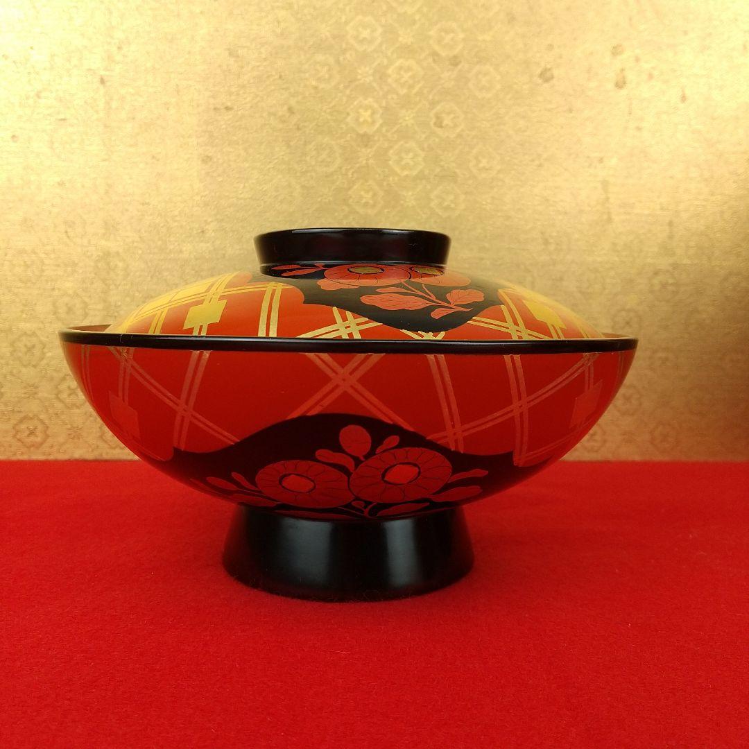 輪島塗　秀衡蒔絵煮物椀　大向高州堂　10客