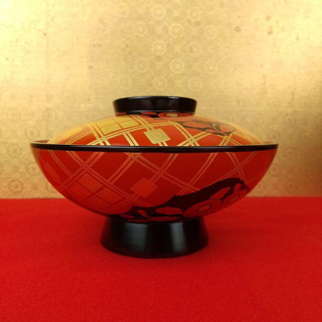 輪島塗　秀衡蒔絵煮物椀　大向高州堂　10客