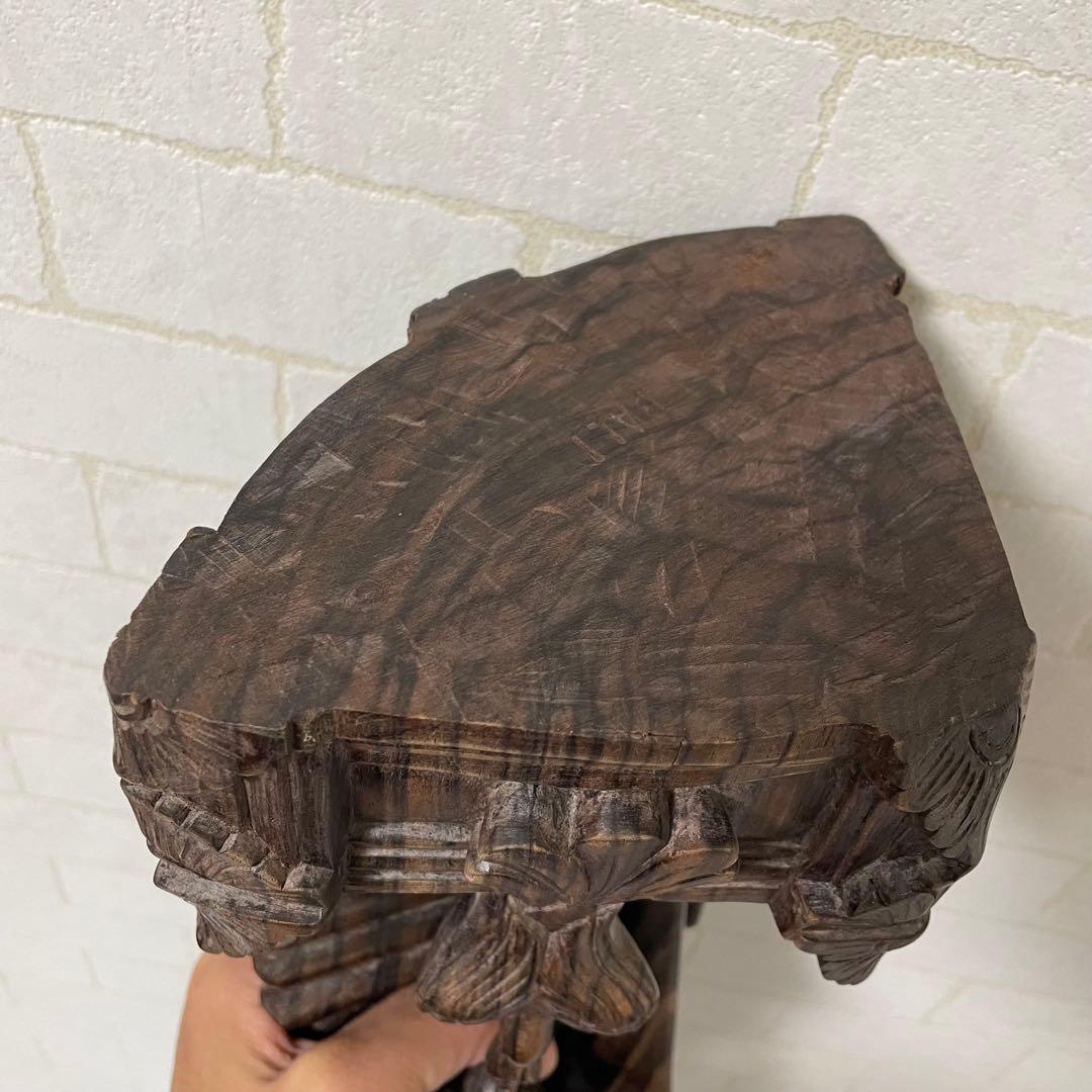 バリ島　木彫り　女性像　彫刻　黒檀　アンティーク　置物