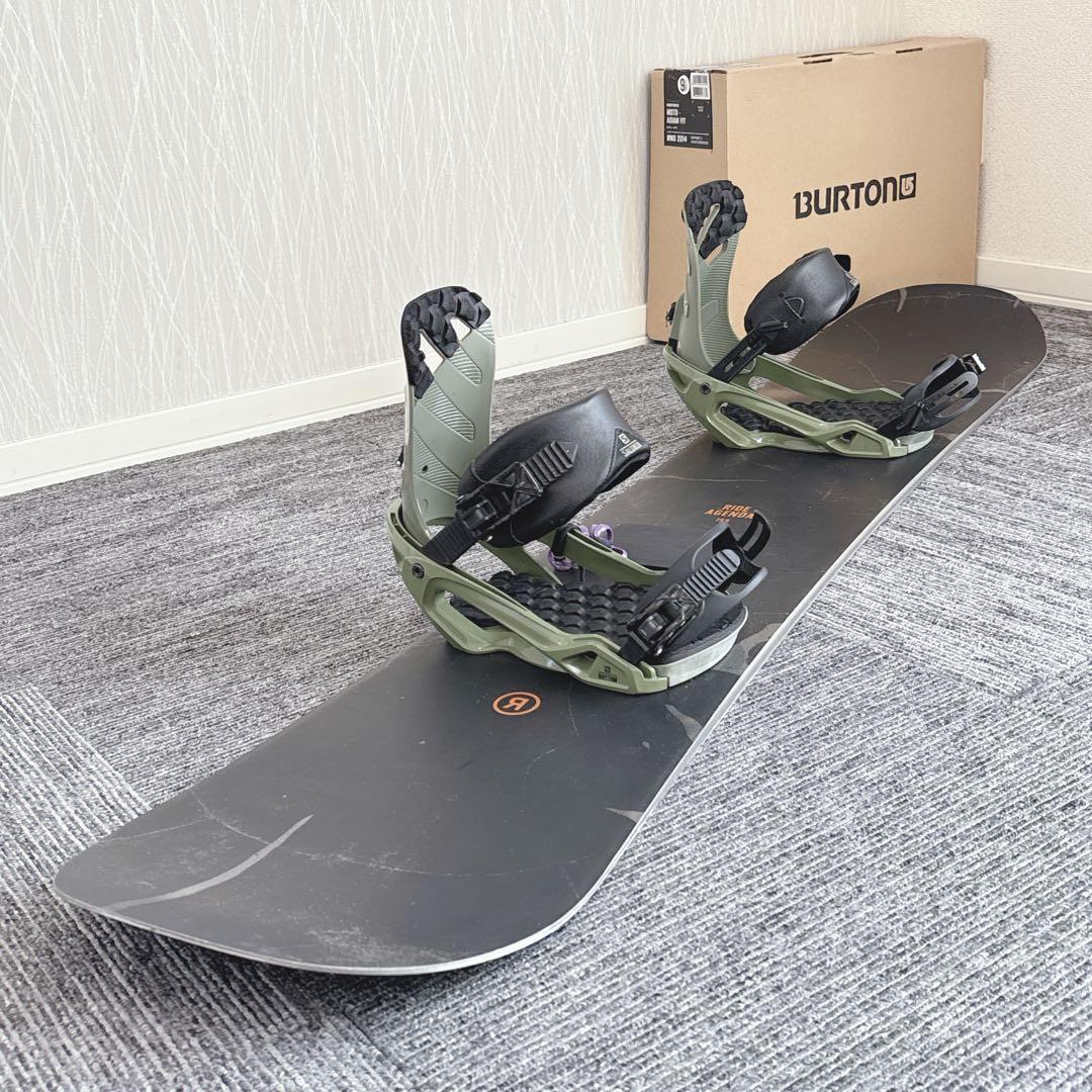 84美品❗️超豪華❗️RIDE/サロモン メンズスノーボードセット★155cm