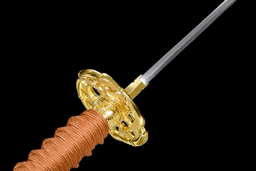 武具　刀装具　日本刀　模造刀 居合刀 【金蛇唐横刀】 直刀