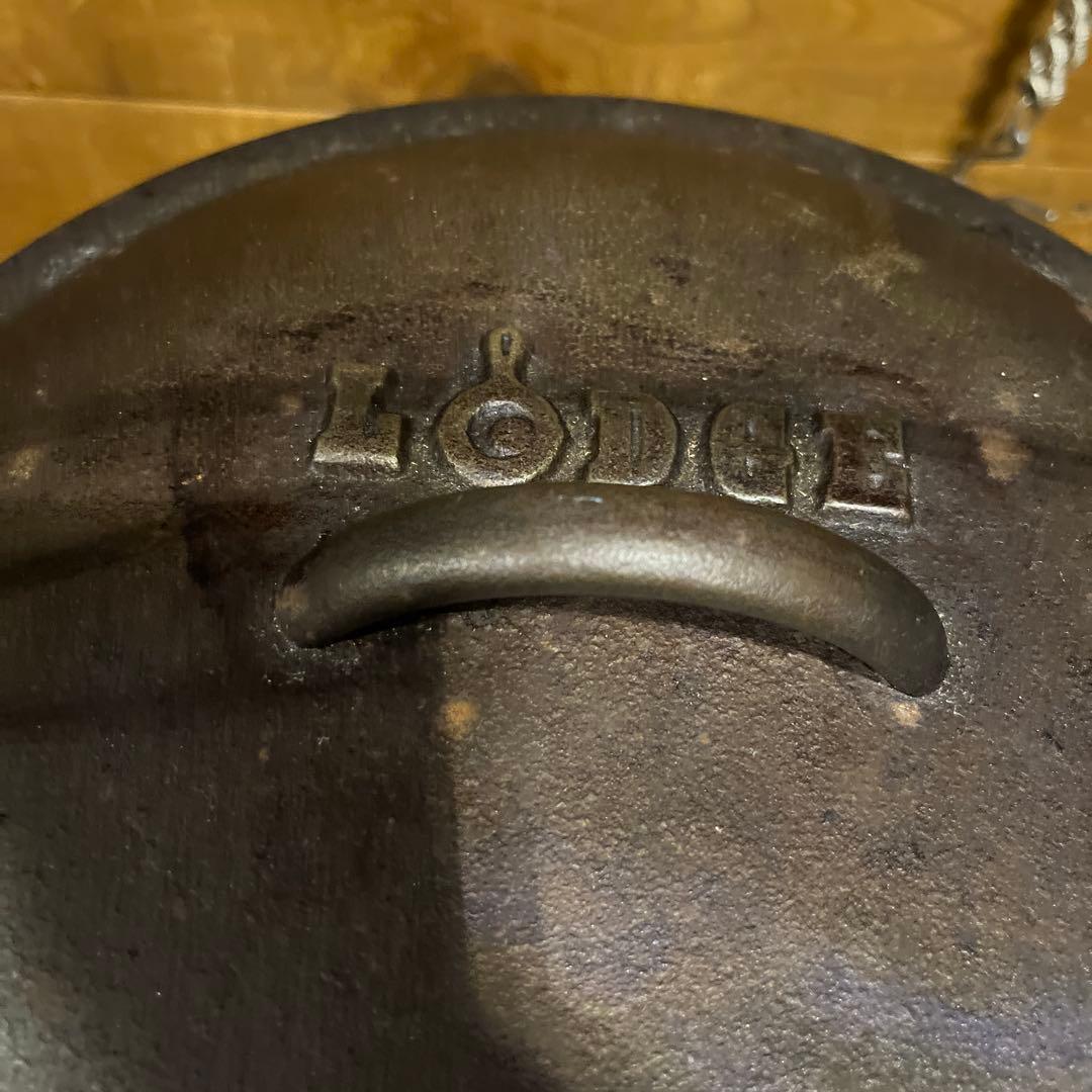 ヴィンテージLODGEダッチオーブン　五徳付き！！