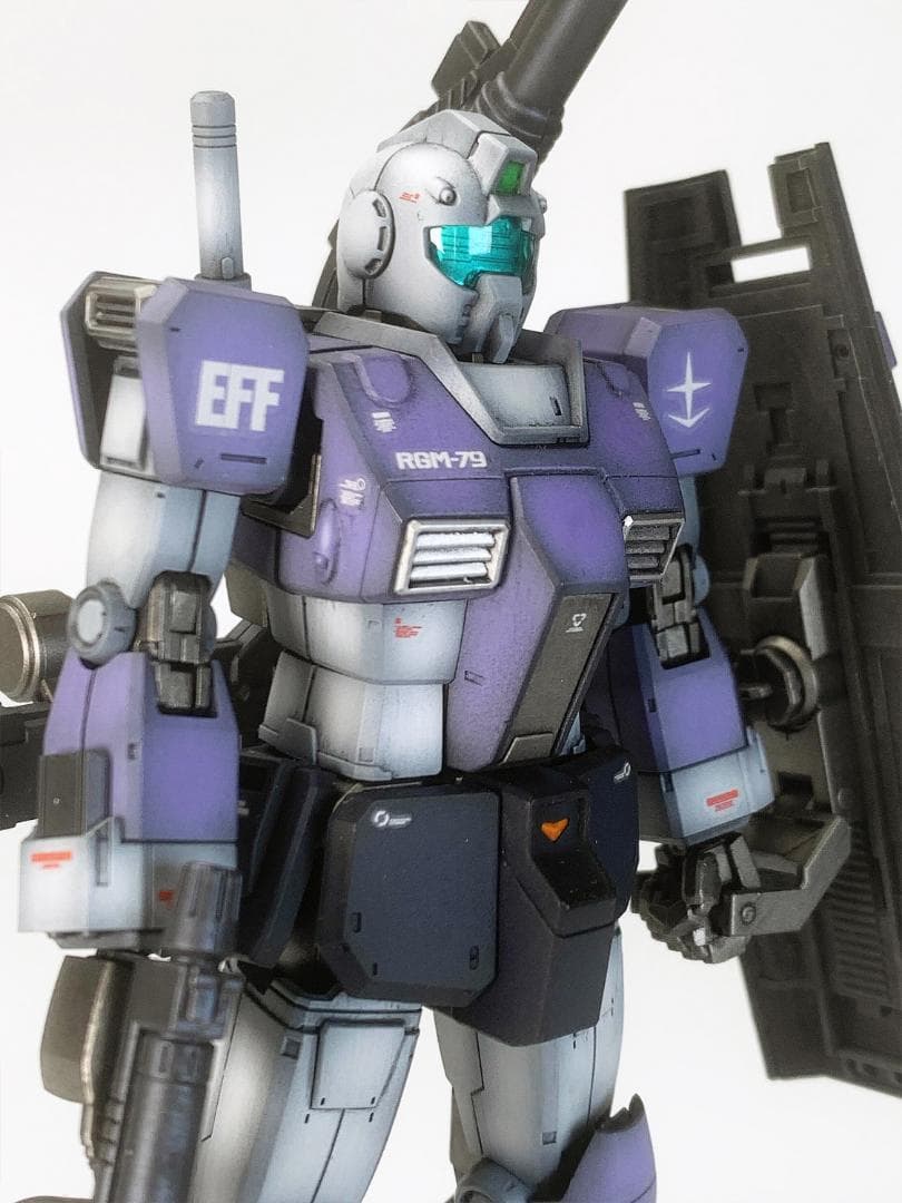 ジム(モロッコ戦線仕様)RGM-79 HG1/144 ガンプラ全塗装完成品
