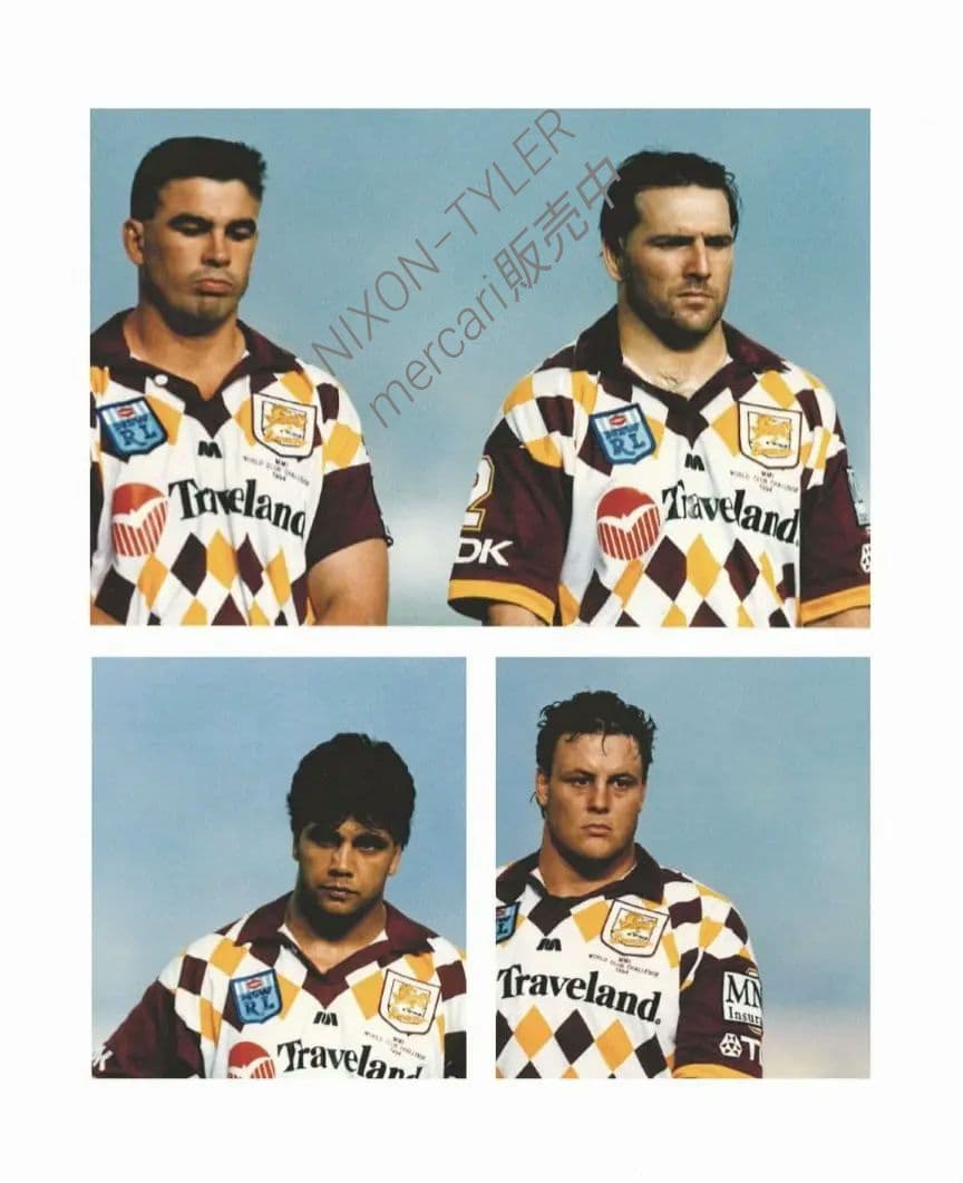 【海外Ｍサイズ】NRL ブリスベン・ブロンコス 2024 ヘリテージジャージ