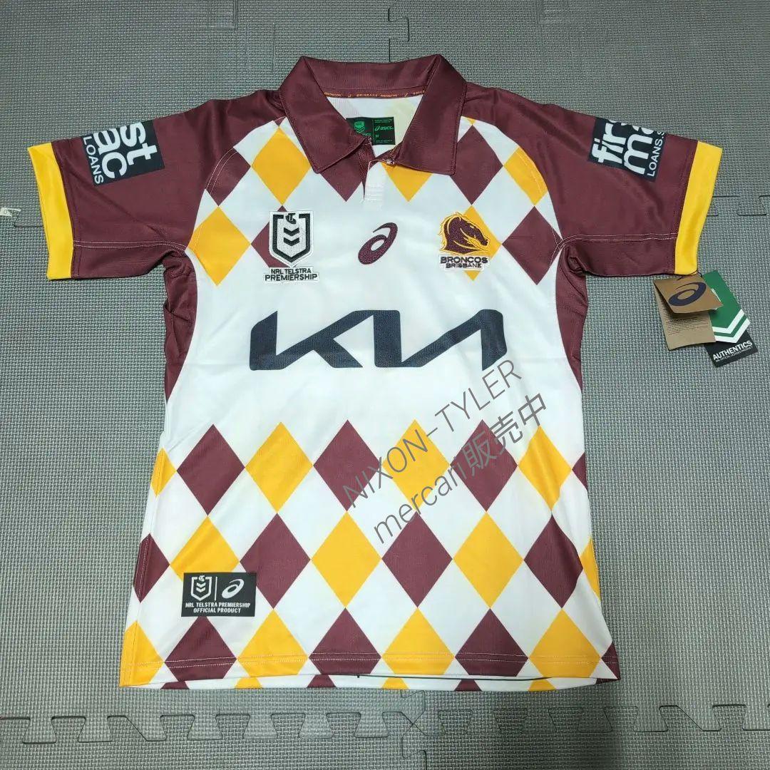 【海外Ｍサイズ】NRL ブリスベン・ブロンコス 2024 ヘリテージジャージ