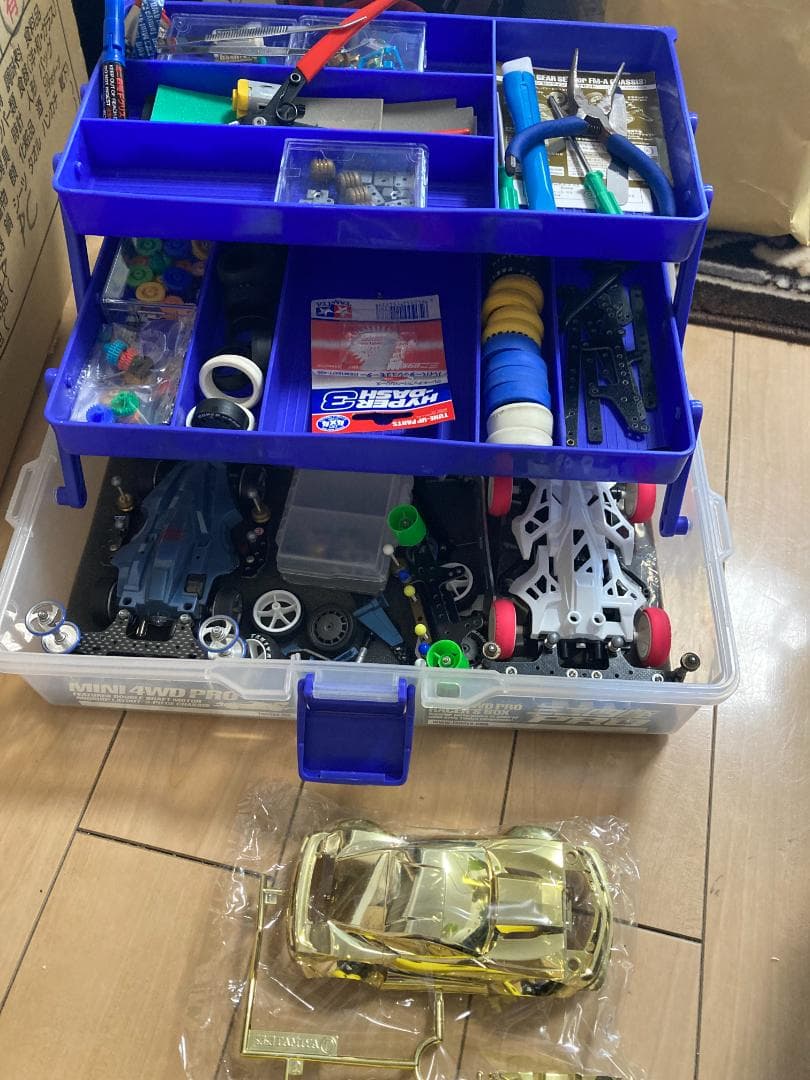 ミニ四駆 パーツ・工具・マシン まとめ売りセット（ボックス一式）
